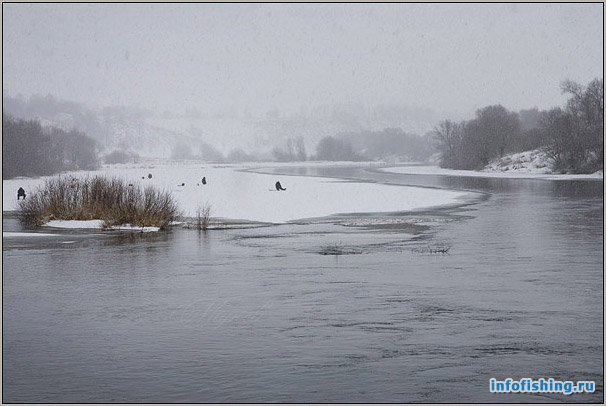 Зимний спиннинг на больших реках Подмосковья